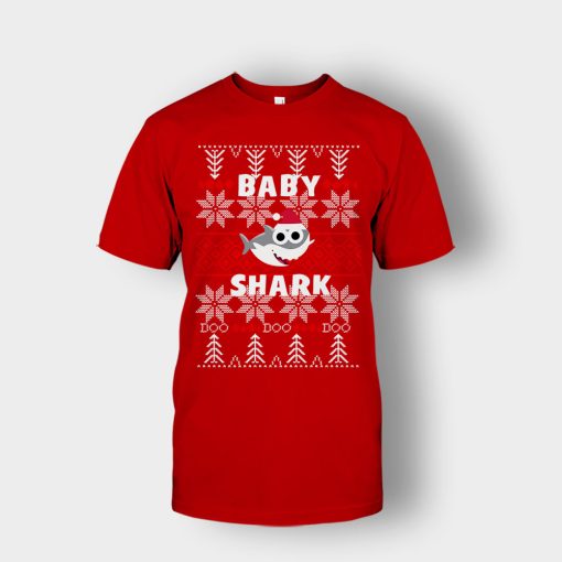 Baby-Shark-Doo-Doo-Doo-Christmas-New-Year-Gift-Ideas-Unisex-T-Shirt-Red