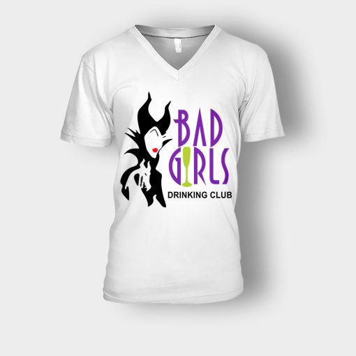 Bad-Girls-Drinking-Club-Disney-Maleficient-Inspired-Unisex-V-Neck-T-Shirt-White