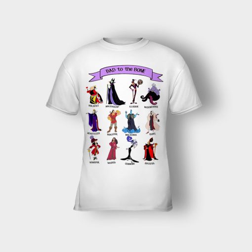 Bad-To-The-Bones-Disney-Villains-Kids-T-Shirt-White