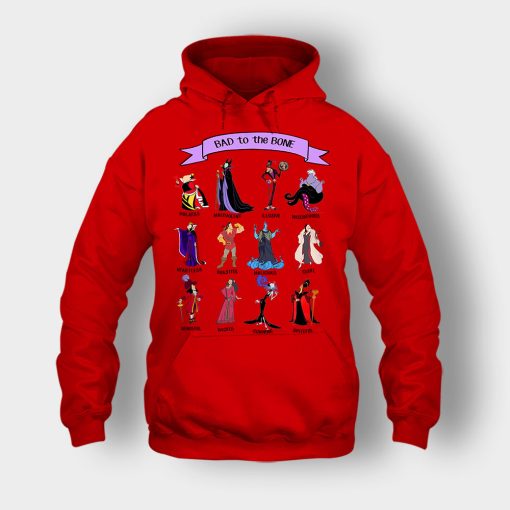 Bad-To-The-Bones-Disney-Villains-Unisex-Hoodie-Red