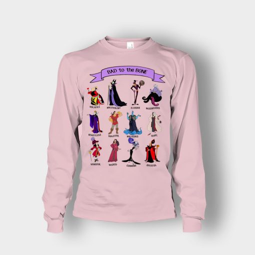 Bad-To-The-Bones-Disney-Villains-Unisex-Long-Sleeve-Light-Pink