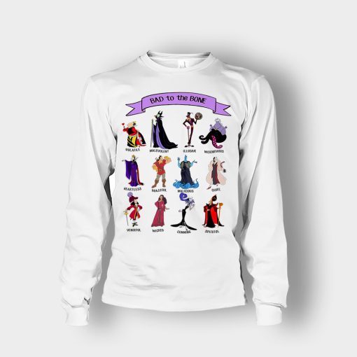 Bad-To-The-Bones-Disney-Villains-Unisex-Long-Sleeve-White