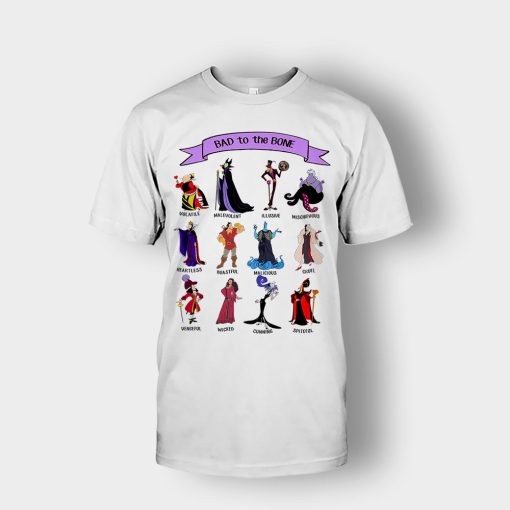 Bad-To-The-Bones-Disney-Villains-Unisex-T-Shirt-White