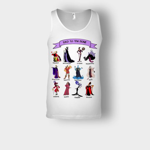 Bad-To-The-Bones-Disney-Villains-Unisex-Tank-Top-White