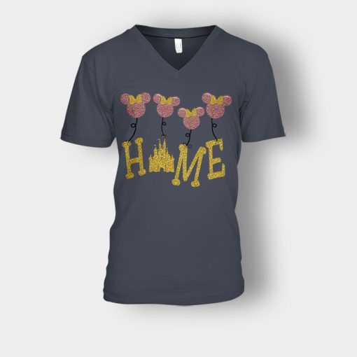 Balloon-Home-Disney-Mickey-Inspired-Unisex-V-Neck-T-Shirt-Dark-Heather