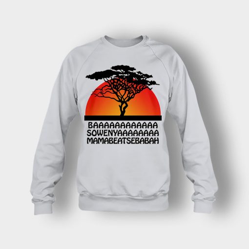 Basowenyaamamabeatsebabah-The-Lion-King-Disney-Inspired-Crewneck-Sweatshirt-Ash