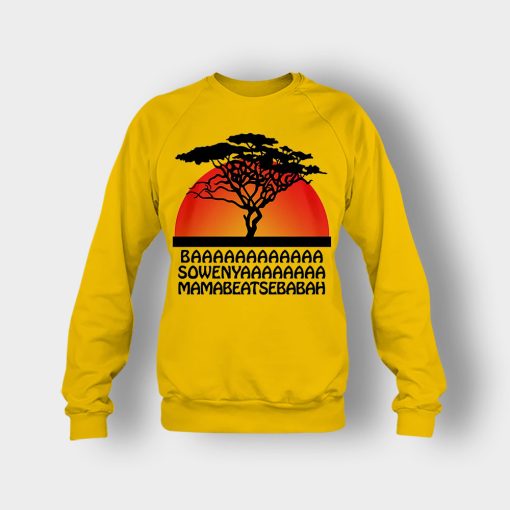 Basowenyaamamabeatsebabah-The-Lion-King-Disney-Inspired-Crewneck-Sweatshirt-Gold