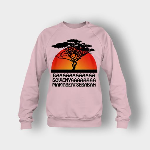 Basowenyaamamabeatsebabah-The-Lion-King-Disney-Inspired-Crewneck-Sweatshirt-Light-Pink