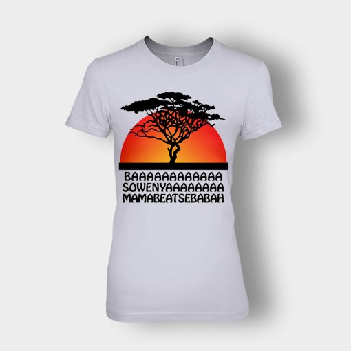 Basowenyaamamabeatsebabah-The-Lion-King-Disney-Inspired-Ladies-T-Shirt-Sport-Grey