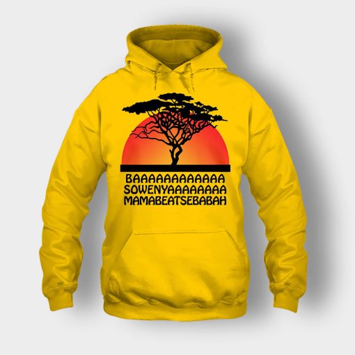 Basowenyaamamabeatsebabah-The-Lion-King-Disney-Inspired-Unisex-Hoodie-Gold