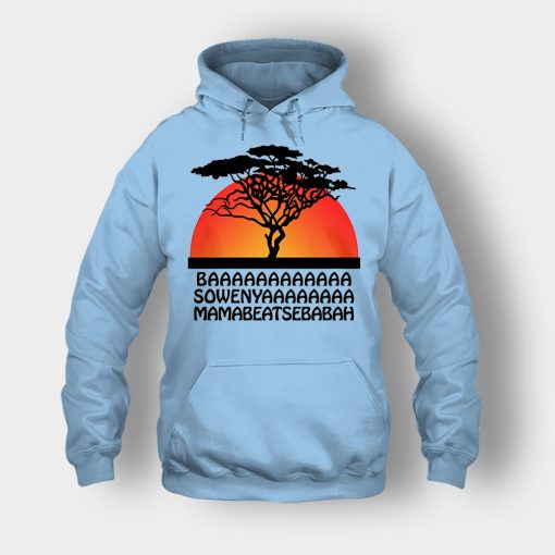 Basowenyaamamabeatsebabah-The-Lion-King-Disney-Inspired-Unisex-Hoodie-Light-Blue