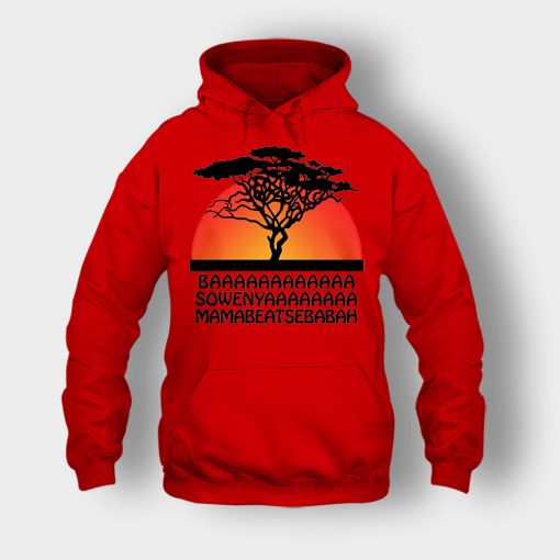 Basowenyaamamabeatsebabah-The-Lion-King-Disney-Inspired-Unisex-Hoodie-Red