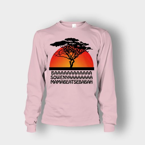 Basowenyaamamabeatsebabah-The-Lion-King-Disney-Inspired-Unisex-Long-Sleeve-Light-Pink