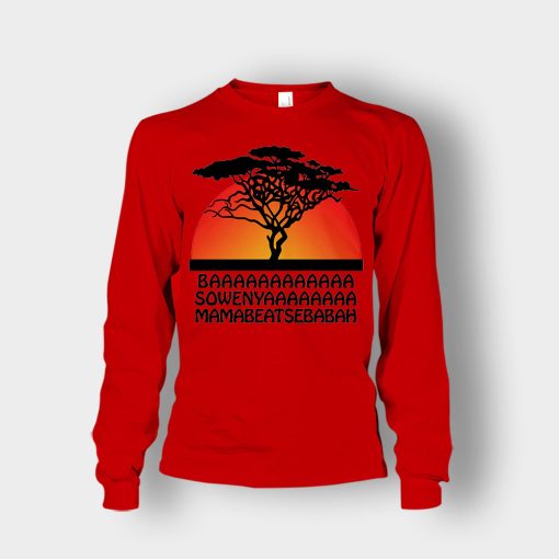 Basowenyaamamabeatsebabah-The-Lion-King-Disney-Inspired-Unisex-Long-Sleeve-Red