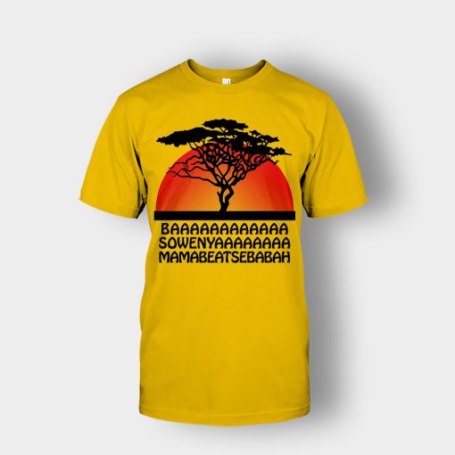 Basowenyaamamabeatsebabah-The-Lion-King-Disney-Inspired-Unisex-T-Shirt-Gold