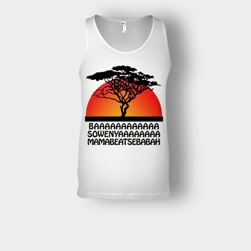 Basowenyaamamabeatsebabah-The-Lion-King-Disney-Inspired-Unisex-Tank-Top-White