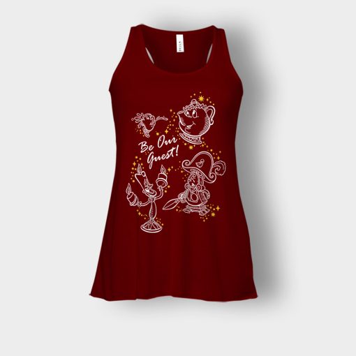 Be-Our-Houses-Guest-Disney-Beauty-And-The-Beast-Bella-Womens-Flowy-Tank-Maroon