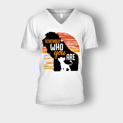 Be-Who-You-Are-The-Lion-King-Disney-Inspired-Unisex-V-Neck-T-Shirt-White