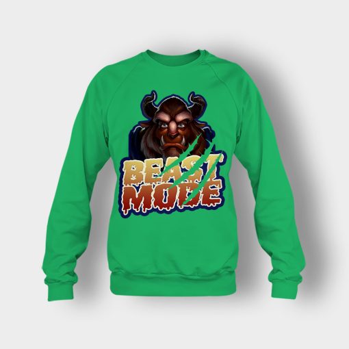 Beast-Mode-On-Disney-Beauty-And-The-Beast-Crewneck-Sweatshirt-Irish-Green