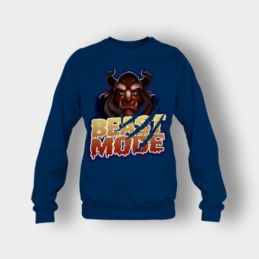 Beast-Mode-On-Disney-Beauty-And-The-Beast-Crewneck-Sweatshirt-Navy
