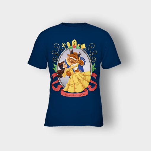 Beastly-Love-Disney-Beauty-And-The-Beast-Kids-T-Shirt-Navy