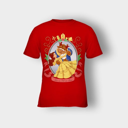 Beastly-Love-Disney-Beauty-And-The-Beast-Kids-T-Shirt-Red