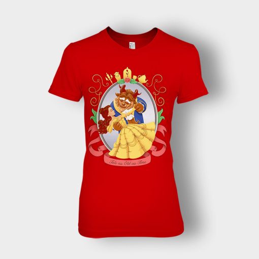 Beastly-Love-Disney-Beauty-And-The-Beast-Ladies-T-Shirt-Red