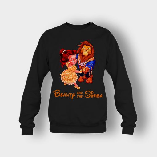 Beauty-And-The-Simba-The-Lion-King-Disney-Inspired-Crewneck-Sweatshirt-Black