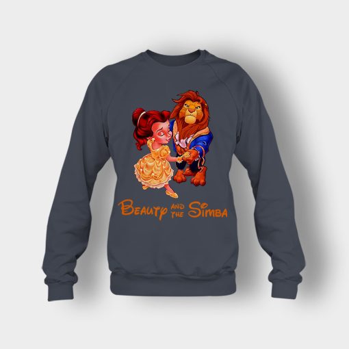 Beauty-And-The-Simba-The-Lion-King-Disney-Inspired-Crewneck-Sweatshirt-Dark-Heather