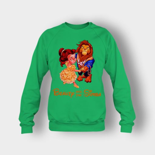 Beauty-And-The-Simba-The-Lion-King-Disney-Inspired-Crewneck-Sweatshirt-Irish-Green