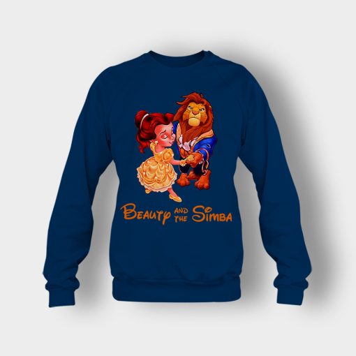 Beauty-And-The-Simba-The-Lion-King-Disney-Inspired-Crewneck-Sweatshirt-Navy
