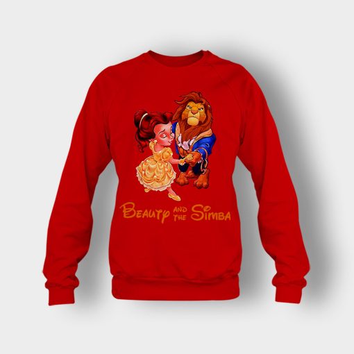Beauty-And-The-Simba-The-Lion-King-Disney-Inspired-Crewneck-Sweatshirt-Red