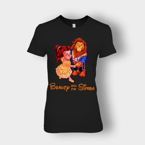 Beauty-And-The-Simba-The-Lion-King-Disney-Inspired-Ladies-T-Shirt-Black