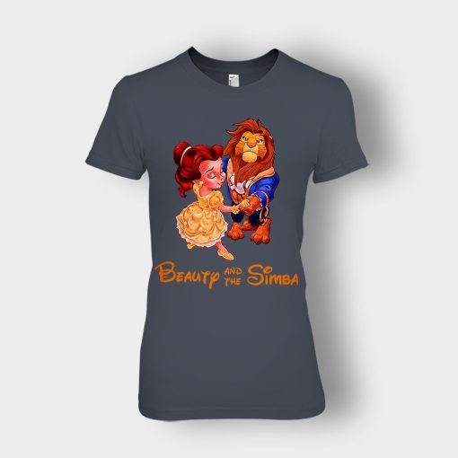 Beauty-And-The-Simba-The-Lion-King-Disney-Inspired-Ladies-T-Shirt-Dark-Heather