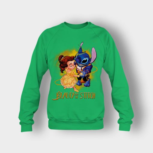 Beauty-And-The-Stitch-Disney-Lilo-And-Stitch-Crewneck-Sweatshirt-Irish-Green