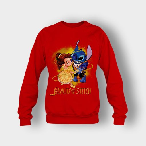 Beauty-And-The-Stitch-Disney-Lilo-And-Stitch-Crewneck-Sweatshirt-Red