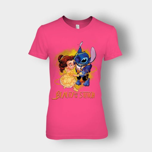 Beauty-And-The-Stitch-Disney-Lilo-And-Stitch-Ladies-T-Shirt-Heliconia