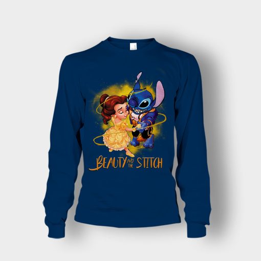 Beauty-And-The-Stitch-Disney-Lilo-And-Stitch-Unisex-Long-Sleeve-Navy