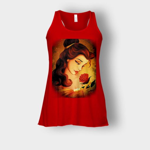 Beauty-Flower-Disney-Beauty-And-The-Beast-Bella-Womens-Flowy-Tank-Red