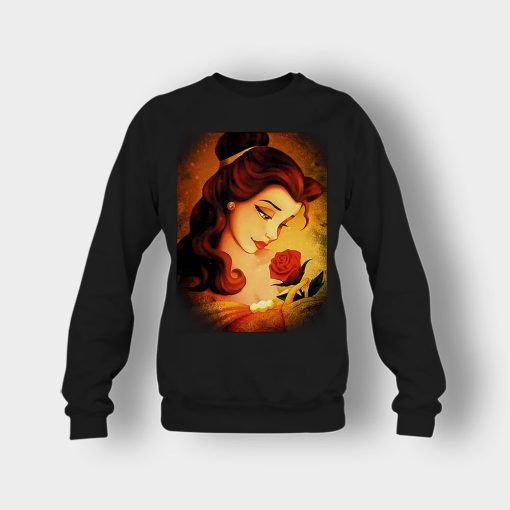 Beauty-Flower-Disney-Beauty-And-The-Beast-Crewneck-Sweatshirt-Black