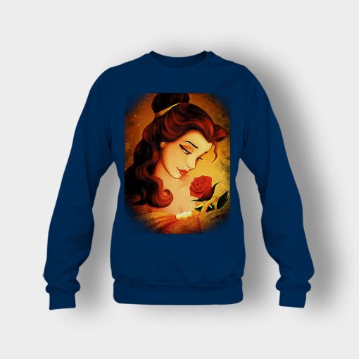 Beauty-Flower-Disney-Beauty-And-The-Beast-Crewneck-Sweatshirt-Navy