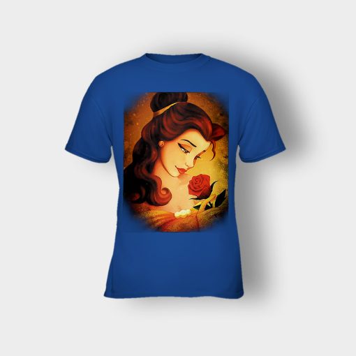 Beauty-Flower-Disney-Beauty-And-The-Beast-Kids-T-Shirt-Royal