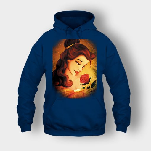 Beauty-Flower-Disney-Beauty-And-The-Beast-Unisex-Hoodie-Navy