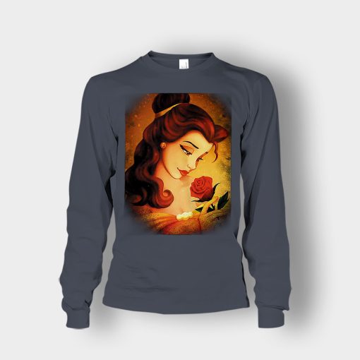 Beauty-Flower-Disney-Beauty-And-The-Beast-Unisex-Long-Sleeve-Dark-Heather