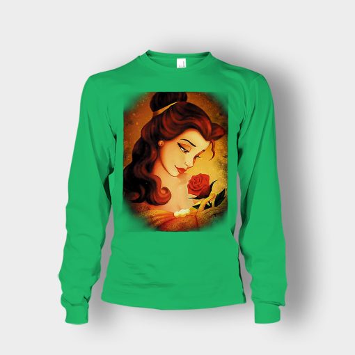 Beauty-Flower-Disney-Beauty-And-The-Beast-Unisex-Long-Sleeve-Irish-Green