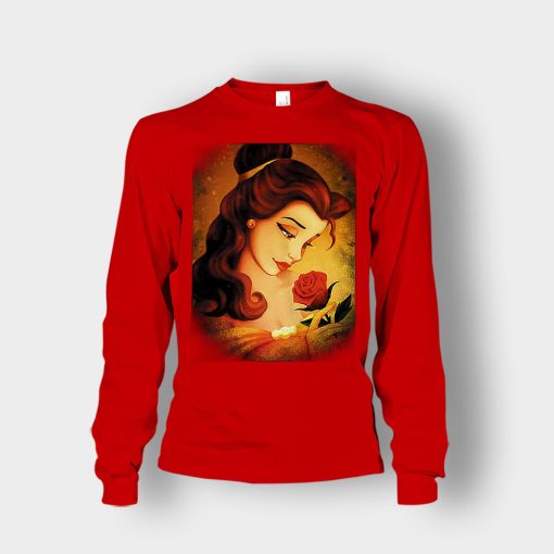 Beauty-Flower-Disney-Beauty-And-The-Beast-Unisex-Long-Sleeve-Red