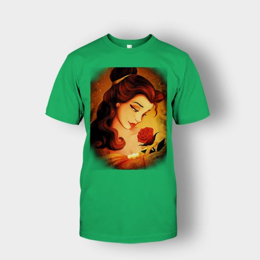 Beauty-Flower-Disney-Beauty-And-The-Beast-Unisex-T-Shirt-Irish-Green