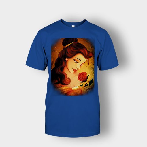 Beauty-Flower-Disney-Beauty-And-The-Beast-Unisex-T-Shirt-Royal