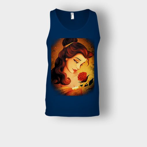 Beauty-Flower-Disney-Beauty-And-The-Beast-Unisex-Tank-Top-Navy