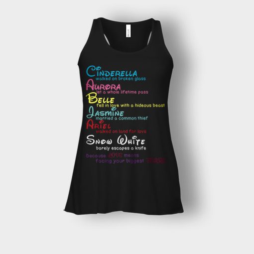 Because-Love-Means-Disney-Bella-Womens-Flowy-Tank-Black